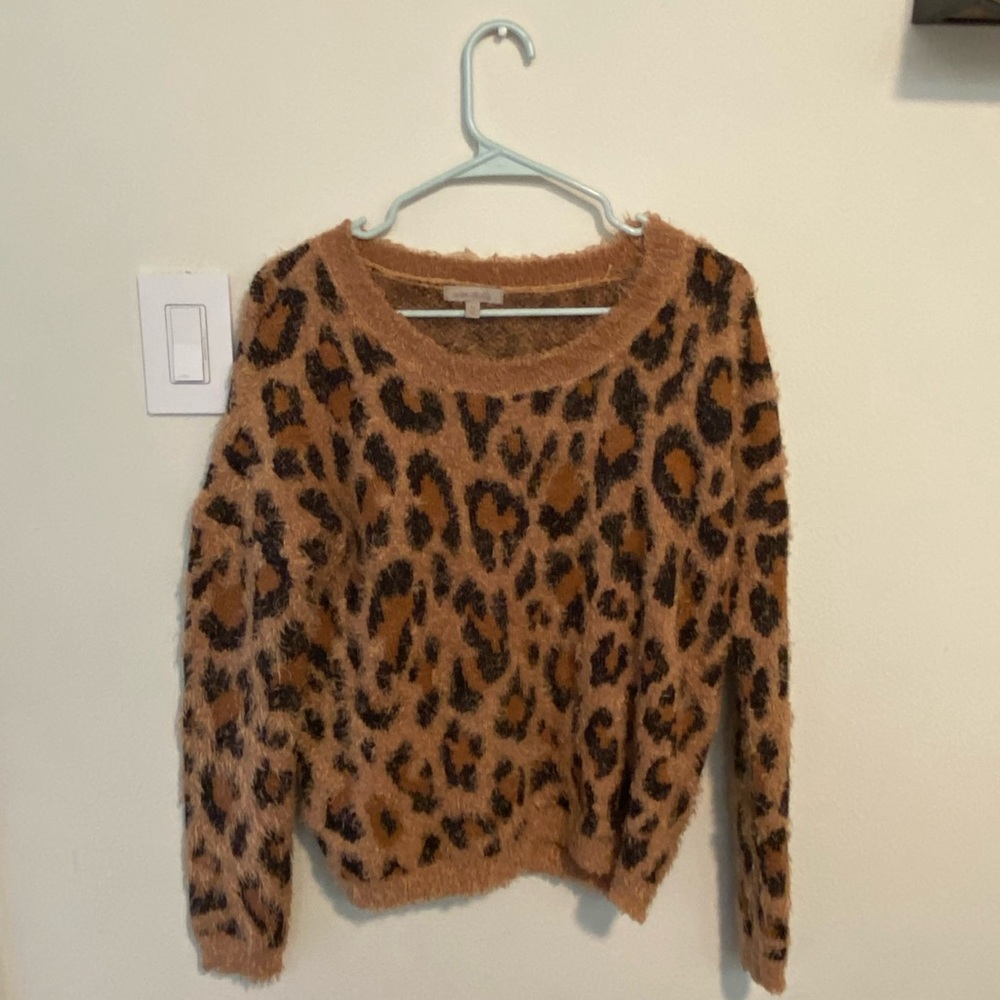 Wonderly Fuzzy Eyelash-Knit Sweater
